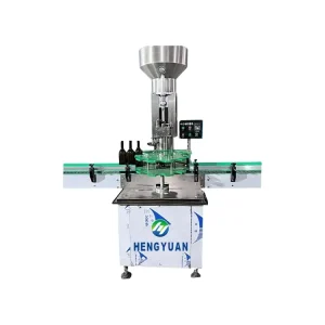 Electric Motor Gear Automatic Single-Head Cork Stopper Pressing Glass Bottle Capping Sealing Machine for Food and Beverage