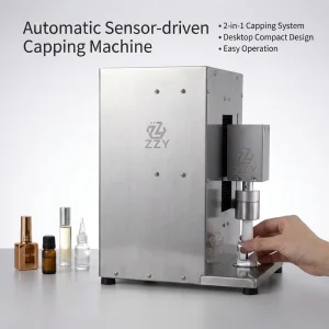 Electric Nail Gel Polish UV Gel Bottle Capping Pressing Machine for Essential Oil Roller Ball Pen Inner Plug Caps, CE