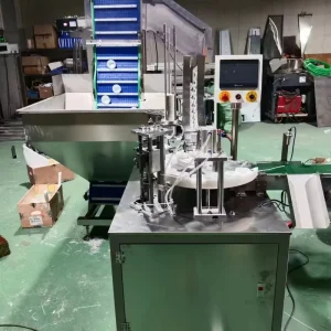 Electric PLC Bottle Cap Inserting and Capping Machine