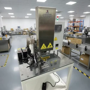 Electric Semi-Automatic Degassing Valve Sealing Machine for Granular and Powder Packages