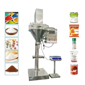 Electric Semi-Automatic Detergent Powder Filling and Sealing Machine for Food Bottles Glass Paper and Film