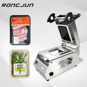 Electric Semi-Automatic Stainless Steel Tray Heat Shrink Sealing Machine for Apparel Food Beverage and Wood Packaging