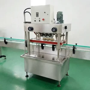 Electric Servo 6-Wheel Food-Grade Plastic Bottle Capping Machine Automatic Inline Capper with Adjustable Speed