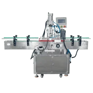 Electric Vertical Four wheel Automatic Capping Machine for Beverage Plastic and Glass Bottles