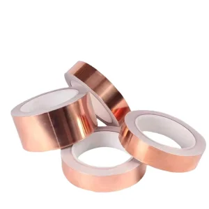 Electrical Tape Conductive Self adhesive Coating Copper Foil Tape Laminated with PET Film Shielding Conductive Foil Paper
