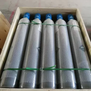 Electronic Grade Octafluorocyclobutane C4F8 Gas 99.999% 5N Polished Stainless Steel Cylinder with Valve for Semiconductor Etching