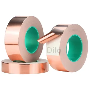 Electronically Shielded Double Sided Conduction Self Adhesive Copper Foil Tape Rubber Backed for Electronic Accessories