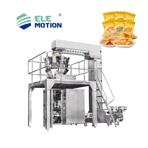 Elemotion Vertical Form Fill Sealing Machine Pneumatic Driven for Food Candy Packaging Plastic Pouch Multi Function Packaging