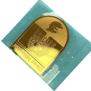 Embossed Gold Foil Sticker for Gift Display Box Permanent Labels for Metal