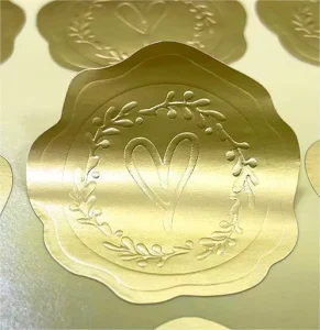 Embossed Metal Foil Label Custom Metal Logo Sticker 3D Label Transfer Perfume Bottle Sticker With Packaging