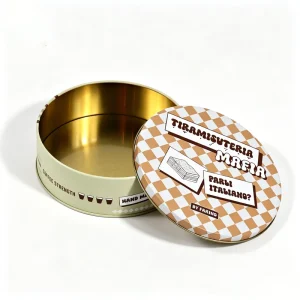 Embossed Tin Box Custom Printed Metal Container with Relief Logo for Gifts, Food, and Cosmetics