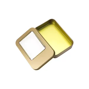 Embossed Tinplate Gift Box with PVC Packaging for Badges, Medals, Necklaces, and Gua Sha Boards
