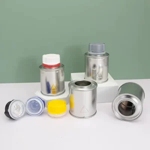 Empty 250ml 300ml Chemical Round Tin Can Metal Fuel Additive Tin Cans Motor Oil Tin Cans for Fuel Additive Package for Blind