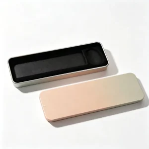 Empty 250ml Food Grade Large Sliding Top Rectangle Chewing Gum Candy Metal Aluminum Tinplate Tin Box