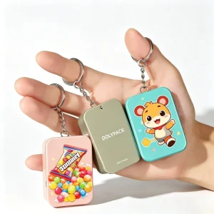 Empty 250ml Food Grade Large Sliding Top Rectangle Chocolate Candy Metal Aluminum Tinplate Tin Box