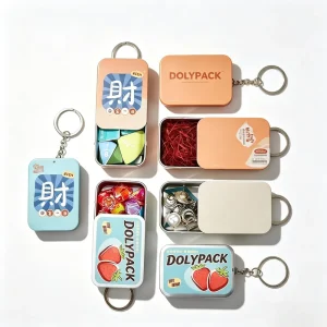 Empty 250ml Food Grade Mini Sliding Top Rectangle Pencil Mint Candy Metal Aluminum Tinplate Tin Box
