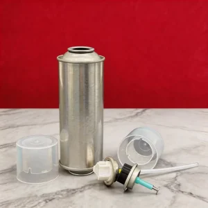 Empty 2K Aerosol Tin Cans 286ml with 2 Valves for Car Spray Painting Metal Supplier