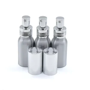 Empty 50ml 100ml 120ml 300ml 500ml Aluminum Cosmetic Spray Bottle with Leak-Proof Mist Cap Recycled Metal Packaging for Perfume