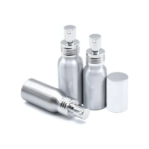Empty Aluminum Cosmetic Essential Oil Pump Bottles 30ml 50ml 100ml 120ml 150ml 200ml 250ml 500ml