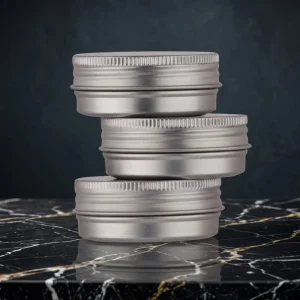 Empty Aluminum Metal Jar Tobacco Container Tin Can for Candles 200g