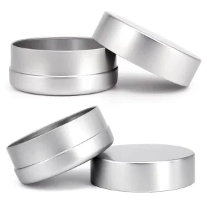 Empty Aluminum Tin Can Jars Custom Logo Metal Candle Tins Reusable Packaging for Handmade Candles
