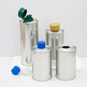 Empty Food Grade Olive Oil Tin Can Metal Oil Container With Screw Cap Leak Proof Design for Extra Virgin Olive Oil Packaging