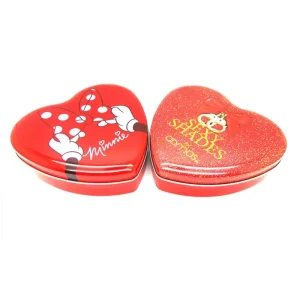 Empty Heart Shape Metal Tin Can for Candy Storage Tin Box