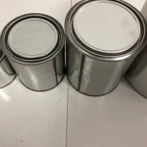 Empty Metal 1 Liter Tin Cans