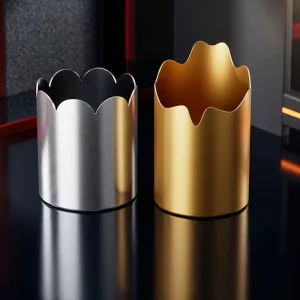 Empty Metal Candle Cup Containers for Aromatherapy Candles