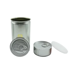 Empty Metal Tin Can 3 pieces Easy Open Tuna Can Round Canned Sardine Fish