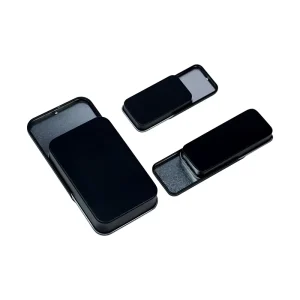 Empty Rectangular Metal Push pull Cans of Various Colors with Sliding Lids Used for Storing Mint Candies and Guitar Picks
