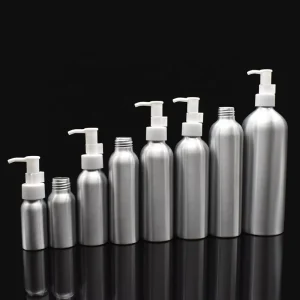 Empty Refillable Portable Aluminum Pump Bottles 30ml 50ml 100ml 120ml 150ml 200ml 250ml 500ml 1L for Shampoo and Essential Oil