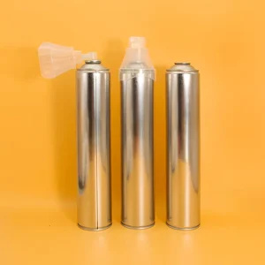 Empty Refillable Tinplate Oxygen Gas Cylinder Aerosol Spray Can for Medical Emergency Use, 50ml, 100ml, or 200ml