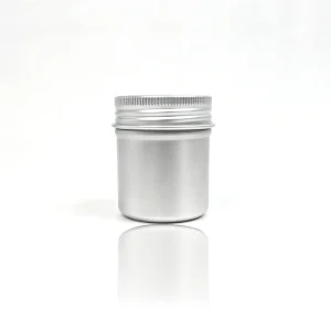 Empty Round Aluminum Tin Can with Slip Lid Metal Storage Container for Cosmetic Balm Candle Packaging
