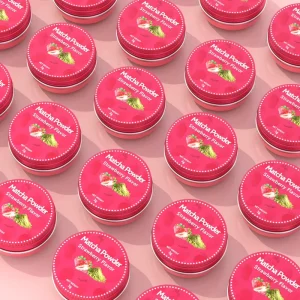 Empty Round Food Grade 3g Matcha Canister Airtight Portable Metal Aluminium Can Packaging for Loose Tea Powder Gift