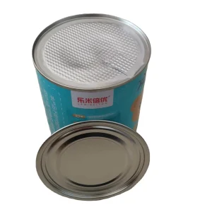 Empty Round Tinplate Easy-Open Food Storage Cans with Offset Printing