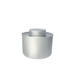 Empty Round Tinplate Gel Fuel Can 83*55mm 0.19mm Screw Cap Chemical Storage Tin Custom Logo Printing OEM Factory Direct