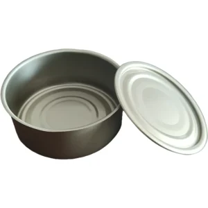Empty Round Tinplate Metal Cans with Easy Open Lids for Soup Packaging
