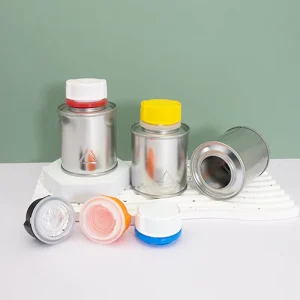 Empty Tinplate 100ml 150ml Round Metal Tin Cans for Fuel Additive and Motor Oil Packaging