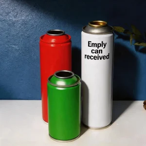 Empty Tinplate Aerosol Can Custom Size Metal Packaging for Coating, Paint, and Chemicals