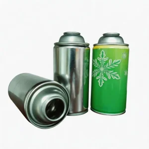 Empty Tinplate Aerosol Spray Can 45mm 70mm Custom Size Offset Lithography