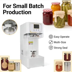 Energy Saving High Accuracy Semi Automatic Electric Sealer for Beverage Bottles Cans with Low Noise Commodity Packaging Startups