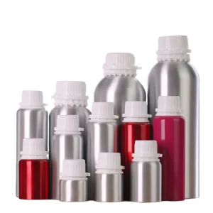 Essential Oil Aluminum Bottle with Tamper-Proof Lid Custom Size for Perfume Storage