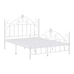 European Style Simple Multi gauge Metal Iron Bed for Bedroom