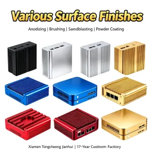 Extruded Aluminum Heat Sink Housing CNC Machined PCB Electronic Project Box Enclosure Bending and Welding Services Aluminum Box