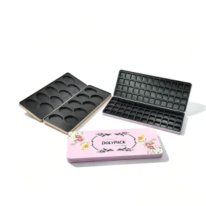 Eyeshadow Tin Palette Custom Printed Metal Cosmetic Box for Pressed Powder and Makeup Gift Sets