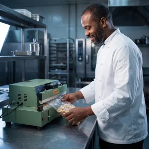 FKR-450 Industrial Semi-Automatic Desktop Food Sealer Machine