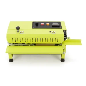 FR-400 Continuous Heat Sealing Machine Automatic Band Sealer for Plastic Bags Stand-Up Pouches and Film Packaging