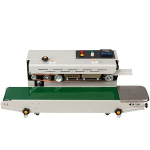 FR-900X Continuous Band Sealing Machine for Food, Snacks, Cosmetics, Daily Goods, and Hardware Packaging