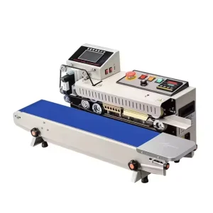 FR1600 Automatic Touch Screen Inkjet Printing Date Coding Logo Plastic Film Pouch Bag Continuous Band Sealer Sealing Machine